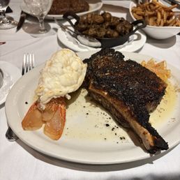 Buffalo Chophouse signature dishes 24 oz Porterhouse SteakBone-In RibeyeChophouse Lobster Mac & CheeseOysters Rockefeller